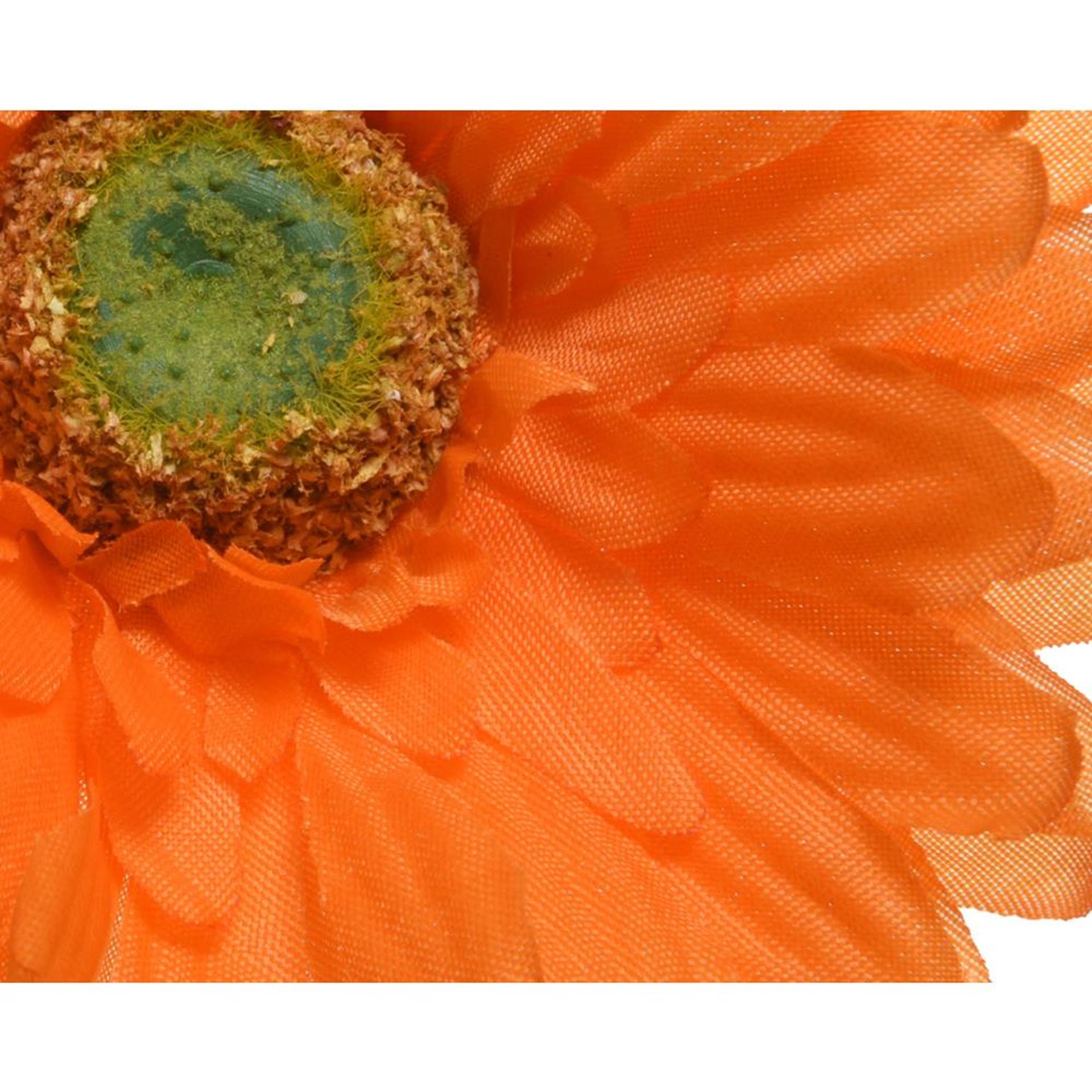 Decoris fleur artificielle gerbera h50cm orange