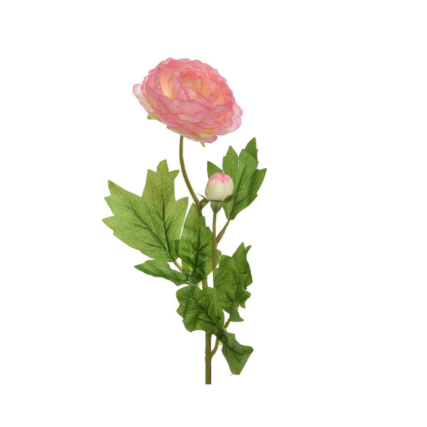 Decoris fleur artificielle renoncule h57cm rose tendre
