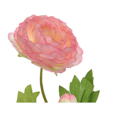 Decoris fleur artificielle renoncule h57cm rose tendre