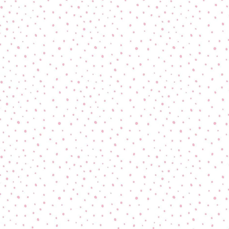 Mur nord Noordwand fond d'écran bébé confettis dots beige rose blanc