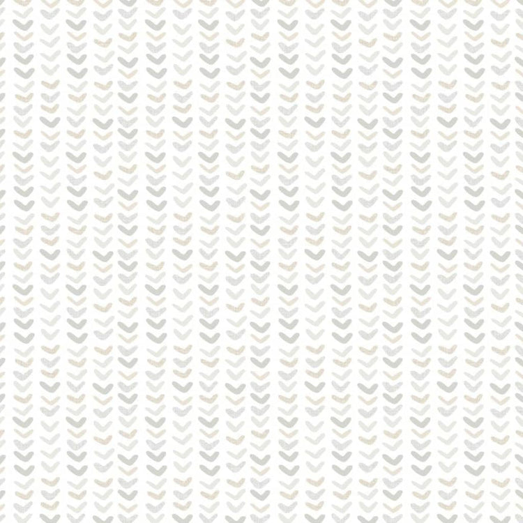 Mur North North Wall Wallpaper Baby Small Harts blanc et gris
