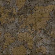 NOORDWAND NOORDWAND FAPE WALPLAPE AMIS COFED La carte du monde métallique et gris - afbeelding 2