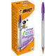 Stylo bic cristal 20 pièces violet