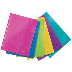 Leitz couverture de présentation violet, rose, bleu, orange 6 pièces
