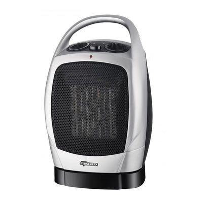Autres marques Termozeta Oscillant Ceramic Fan Fabring 1500W Silver Black