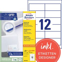 Étiquettes multifonctions Avery 2640 pièces blanches