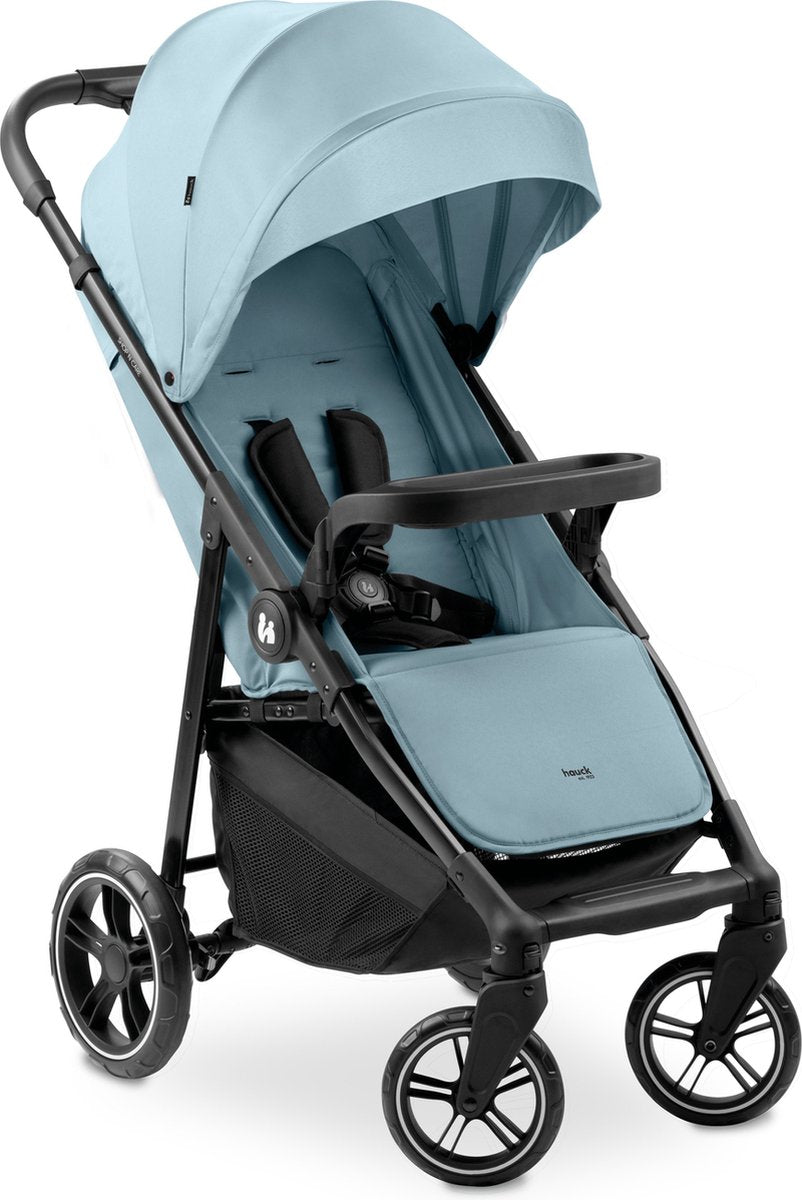 Hauck shop n care - buggy - particulièrement maniable - pliable d'une seule main - bleu poussiéreux