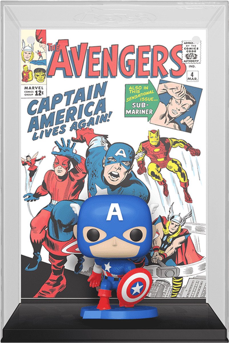 Funko-pop ! couvertures de bandes dessinées Marvel - Captain America #27