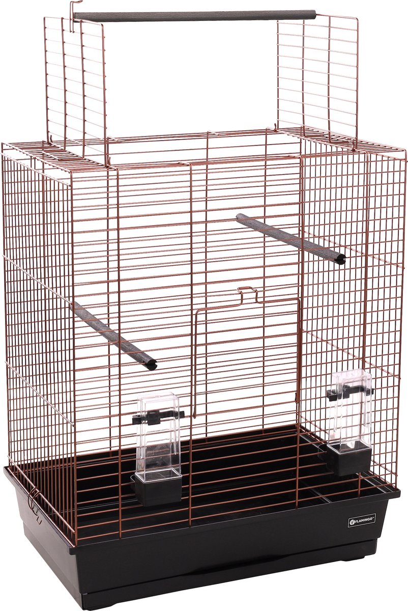 Cage à perruche Flamingo halura cuivre noir