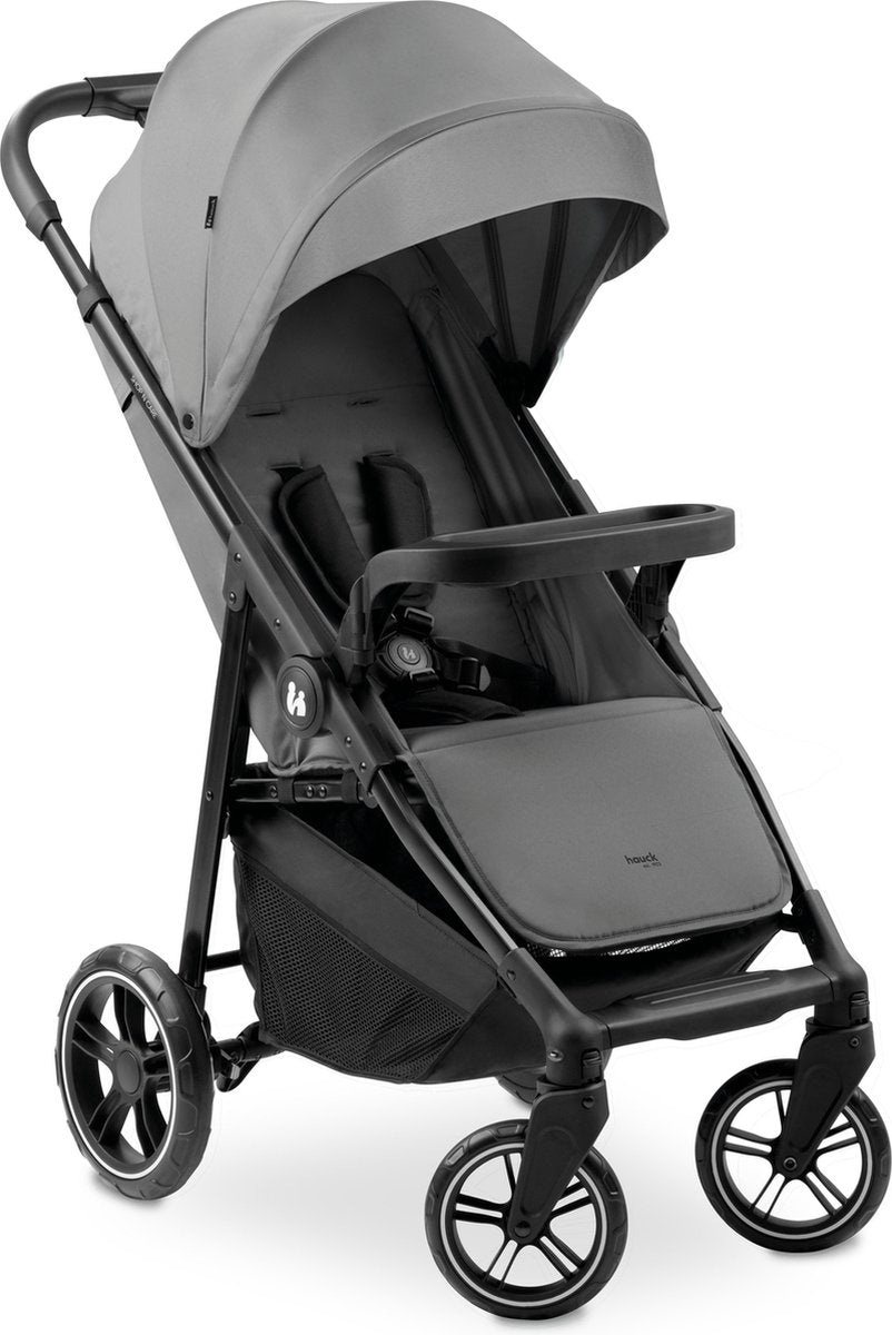 Hauck shop n care - buggy - particulièrement maniable - pliable d'une seule main - gris