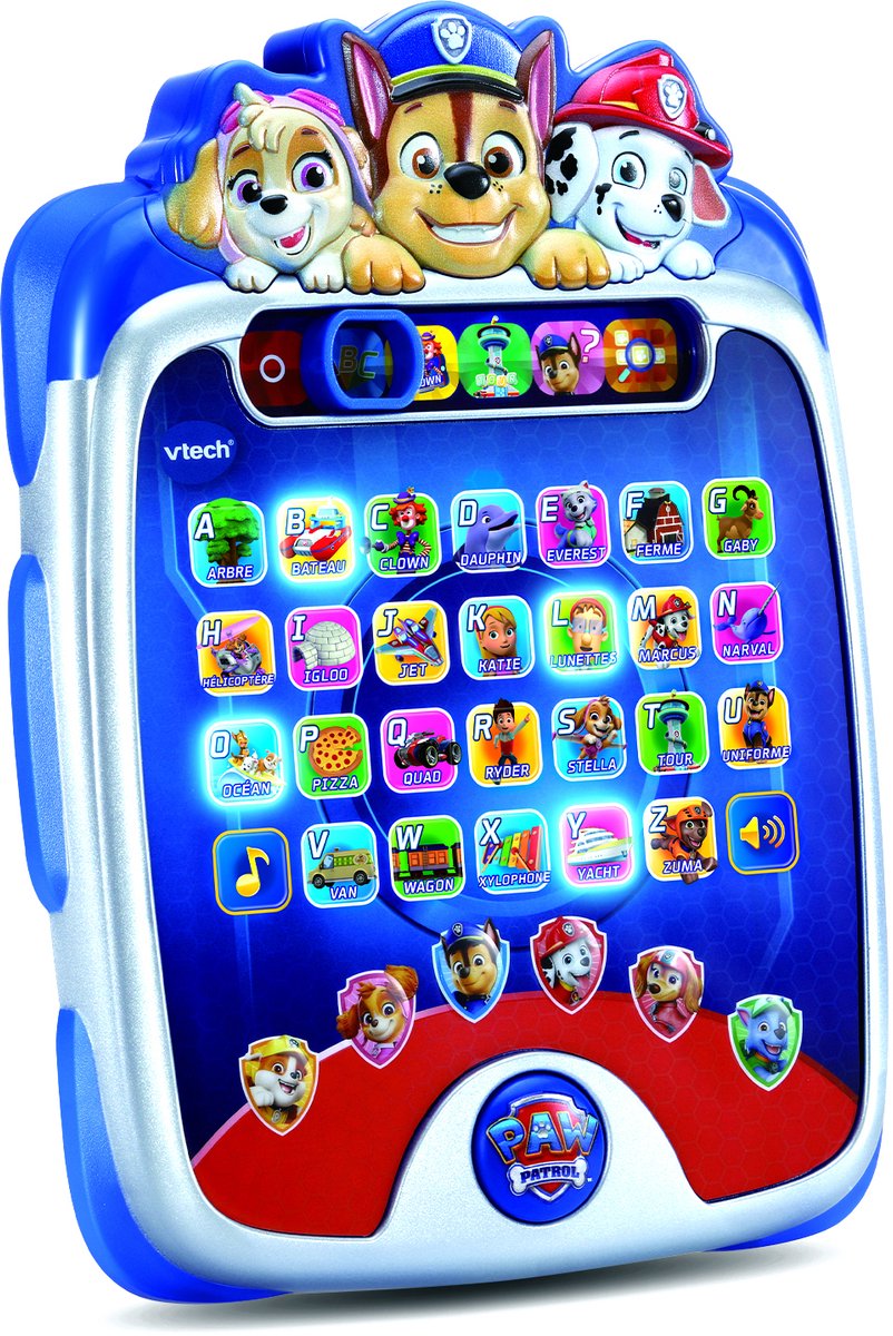 Vtech jouets éducatifs licence pat patrouille - ma lumi tablette éducative, 3 ans, piles requises, AA, plastique, multicolore