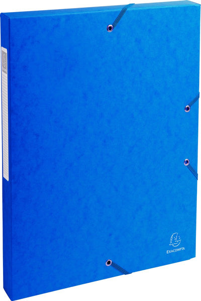 Boîte de classement Exacompta - carton brillant -25mm - a4 - assorties - 8 pièces