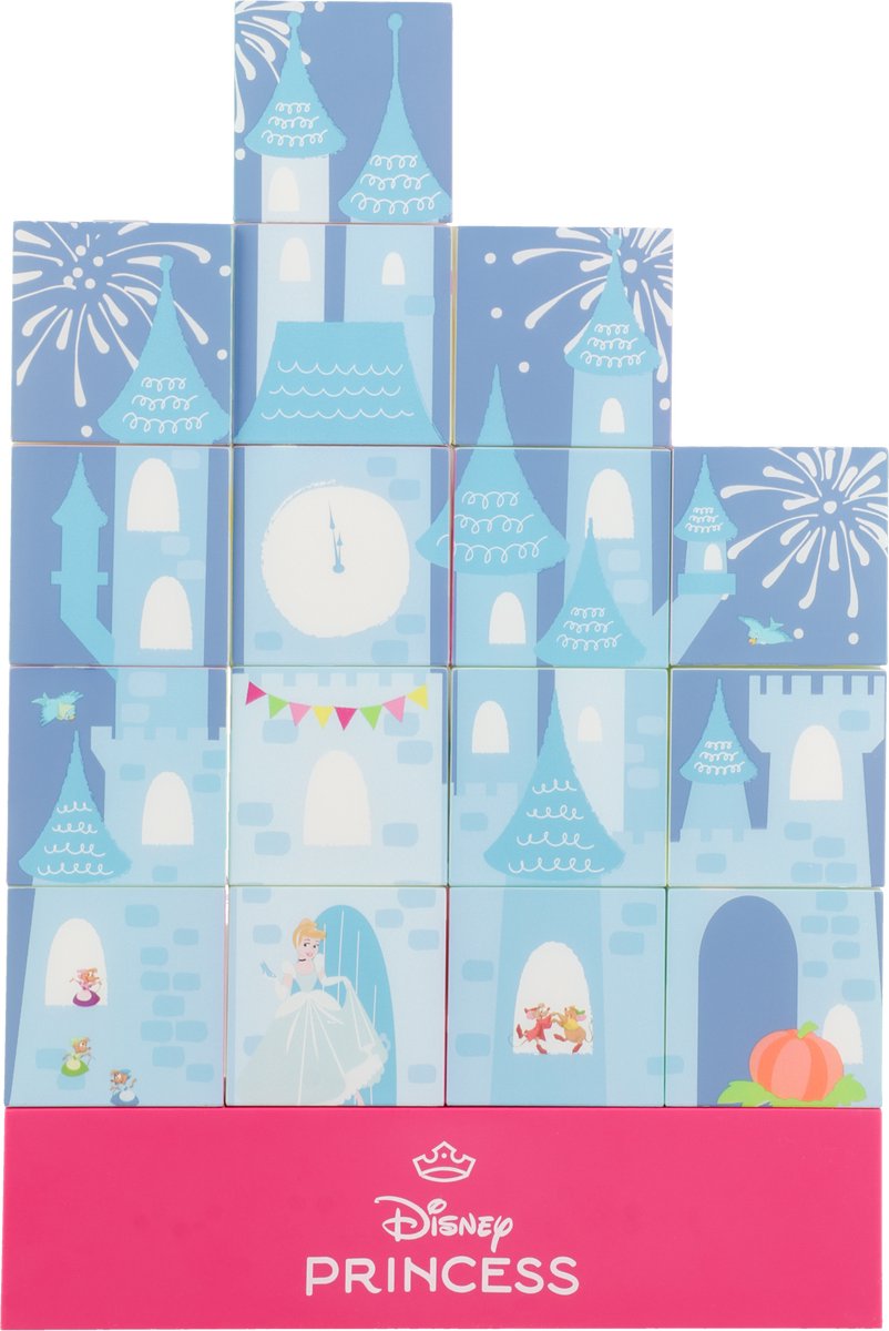 Paladone Disney Princess Castle Light - Lampe à construire sous licence officielle avec 16 blocs lumineux -