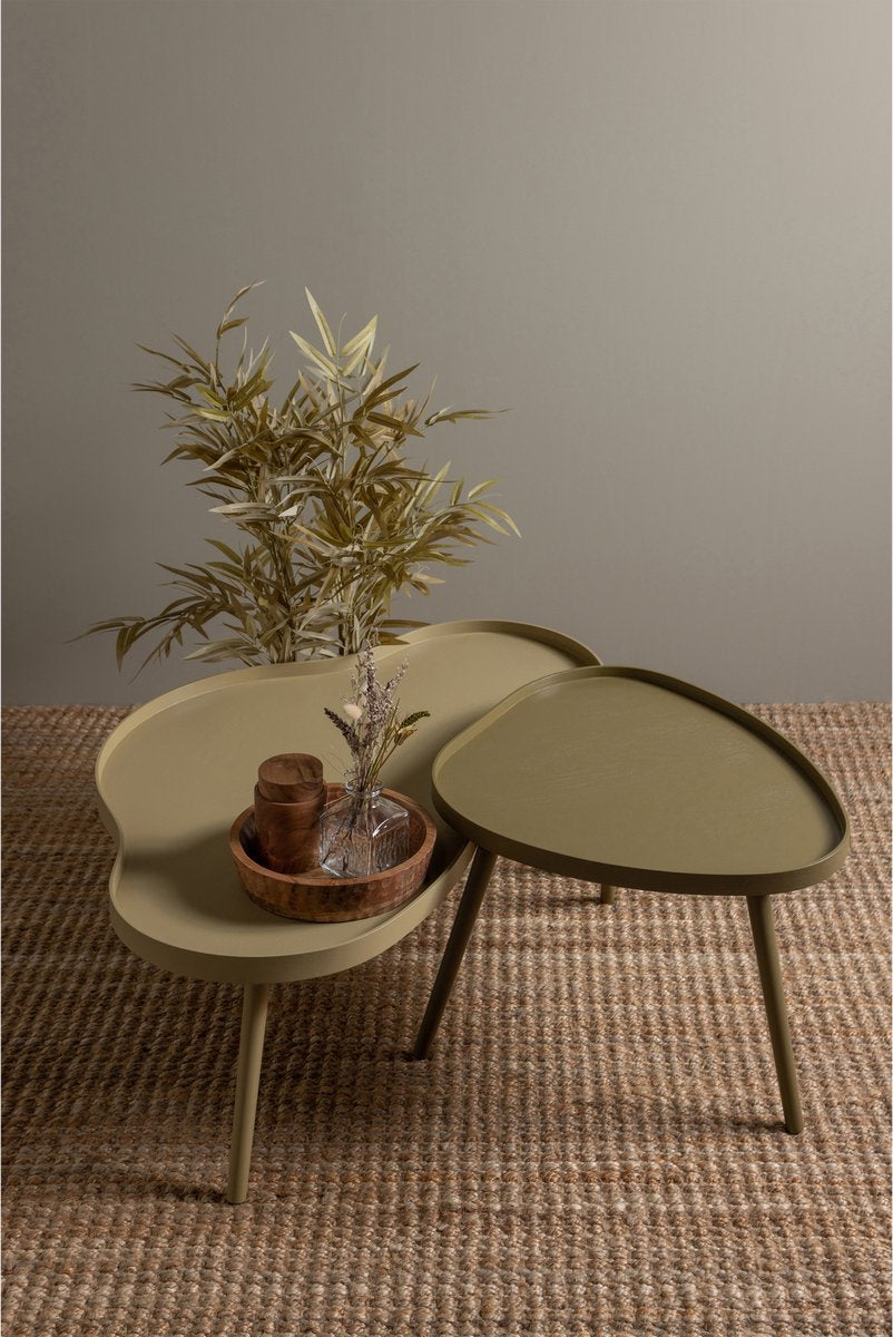 Table d'appoint Woood mae - pin mdf - sépia - 40x61x50