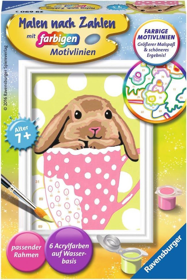 Ravensburger Peinture par numéro – Süßes Schlappohr Peinture Enfant.