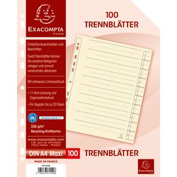 Bandes de séparation exacompta a4 xl