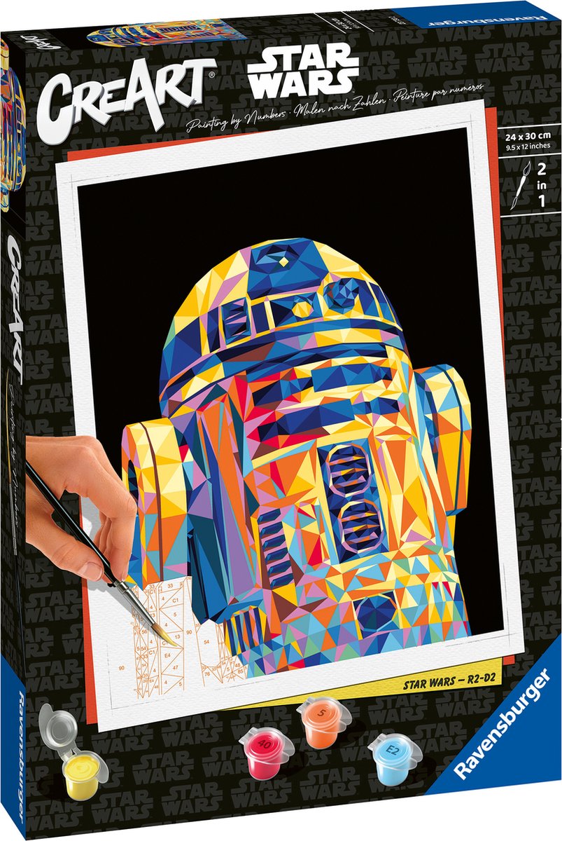 Ravensburger Creart peinture au numéro Star Wars R2 D2