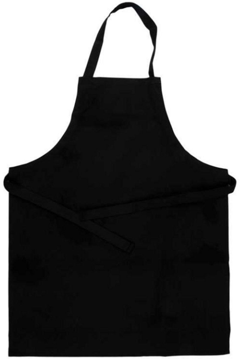Tablier Creativ Company, L : 70 cm, l : 55 cm, taille 7-12 ans, 210 g, noir, 1 pièce