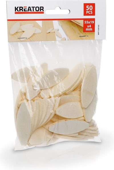 Kreator krt120105 chevilles à lattes taille 10 -55x19x4mm – 50 pièces