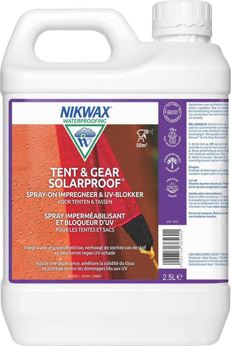 Nikwax équipement de tente résistant au soleil 2,5 litres