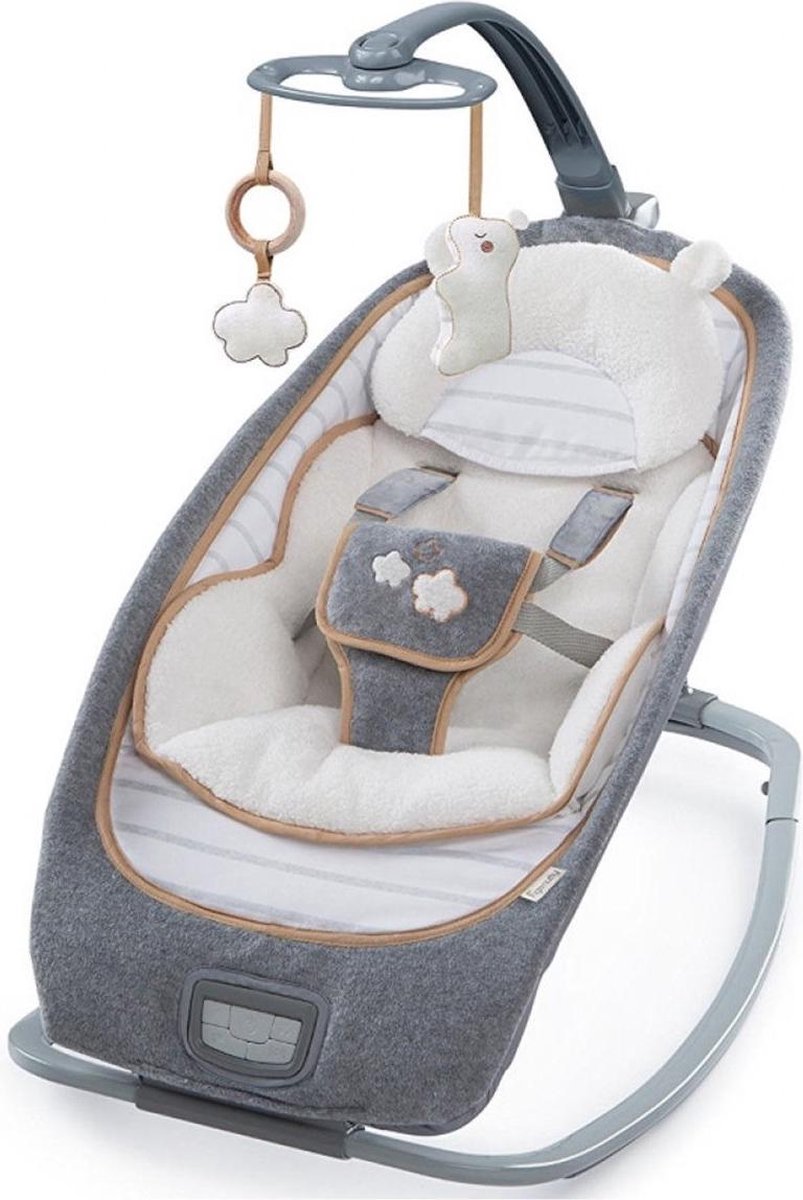 Ingenuity chaise à bascule bébé bella teddy - - à partir de 0 mois