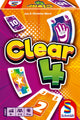 Schmidt ® - clear 4 - jeu de cartes rapide - jeu d'action avec cartes push et joker - à partir de 8 ans - 2-4 joueurs