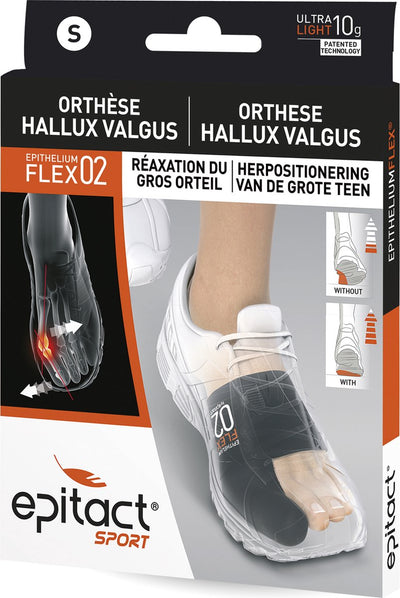 Epitact sport - orthèse correctrice d'hallux valgus - taille s (t m 39) - pour faire du sport - 1 pièce