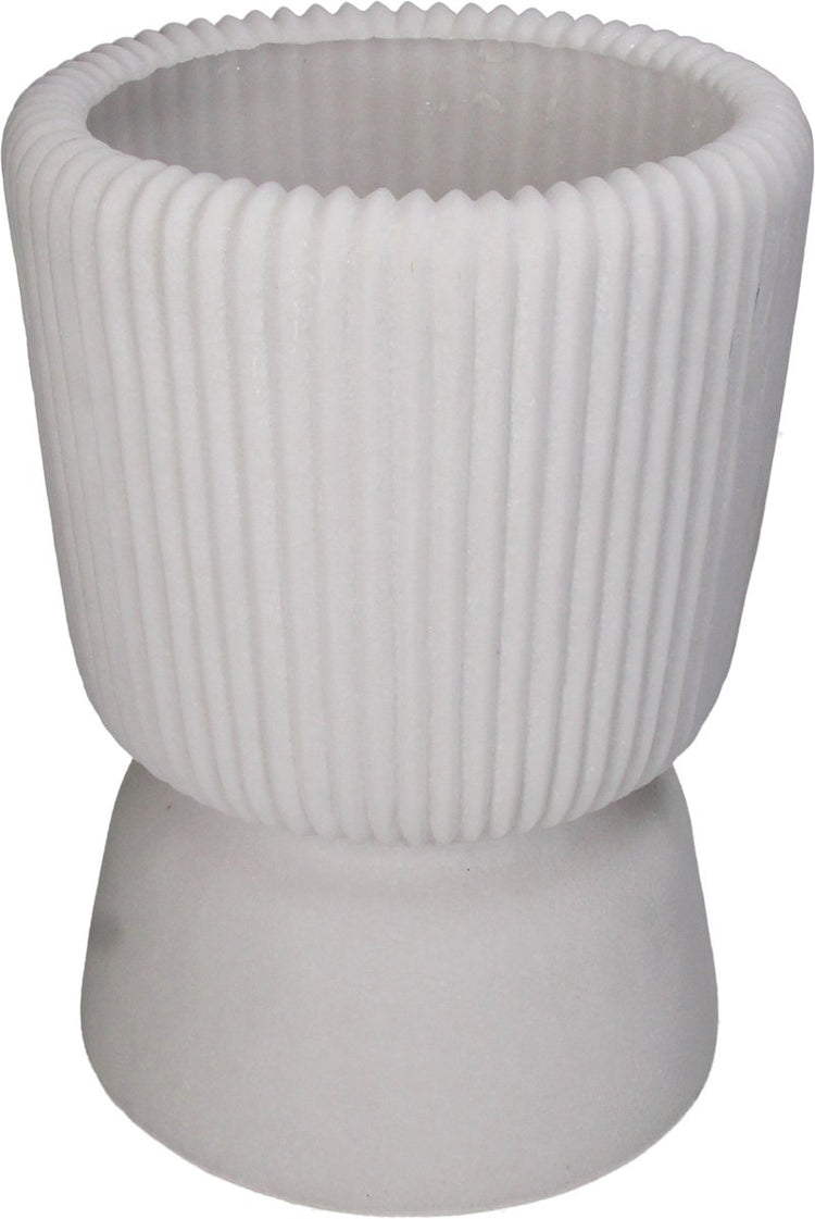 Lampe de table collection HD grès ivoire 22,2x22,2x30,8cm