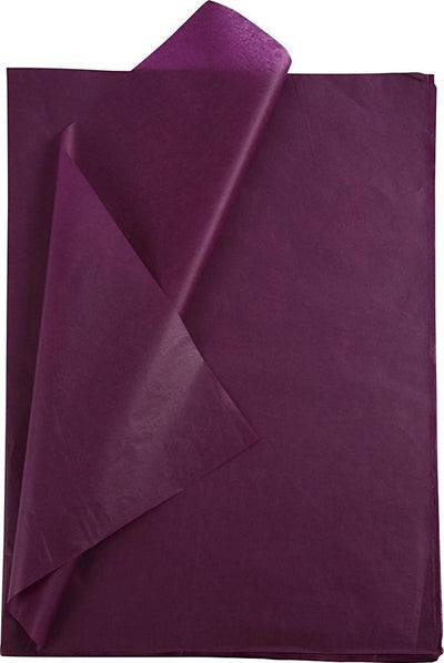 Papier de soie Creativ company, feuille 50x70 cm, 17 gr, bordeaux, 25 feuilles 1 boîte