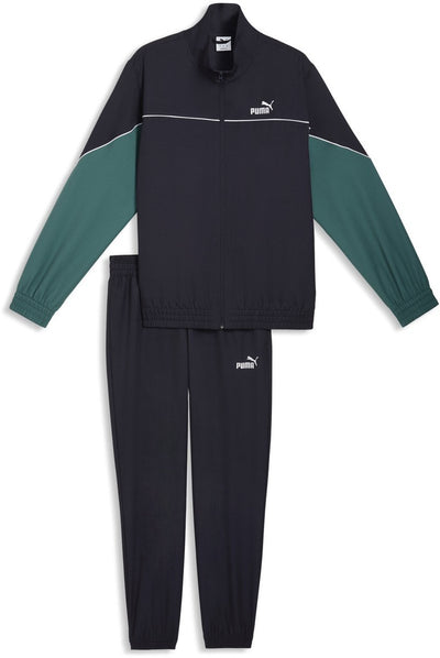 Survêtement unisexe Puma tissé colorblock suit - nouveau bleu marine