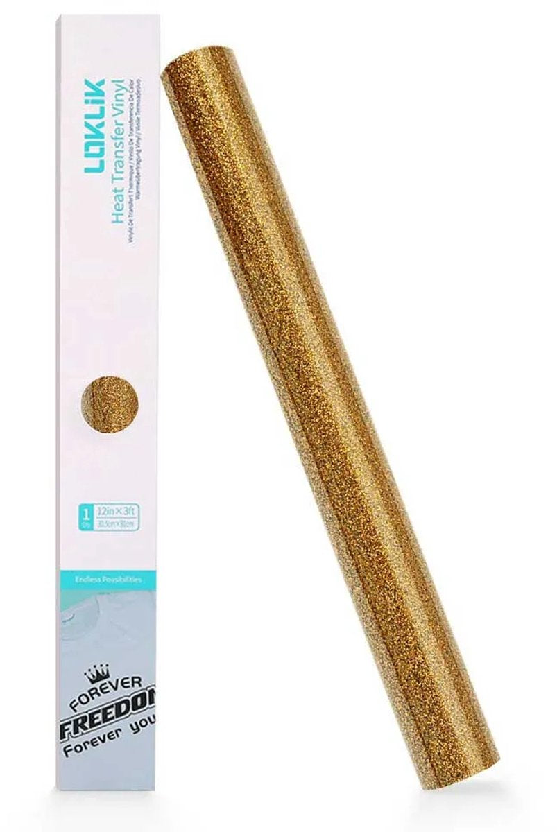 Loklik • feuille souple pailletée or 30,5x90cm