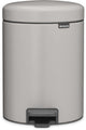 Brabantia newicon poubelle - 5 litres - salle de bain - gris doux