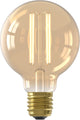 Lampe LED à filament Calex - Source de lumière vintage G80 - E27 - or - lumière blanc chaud - dimmable