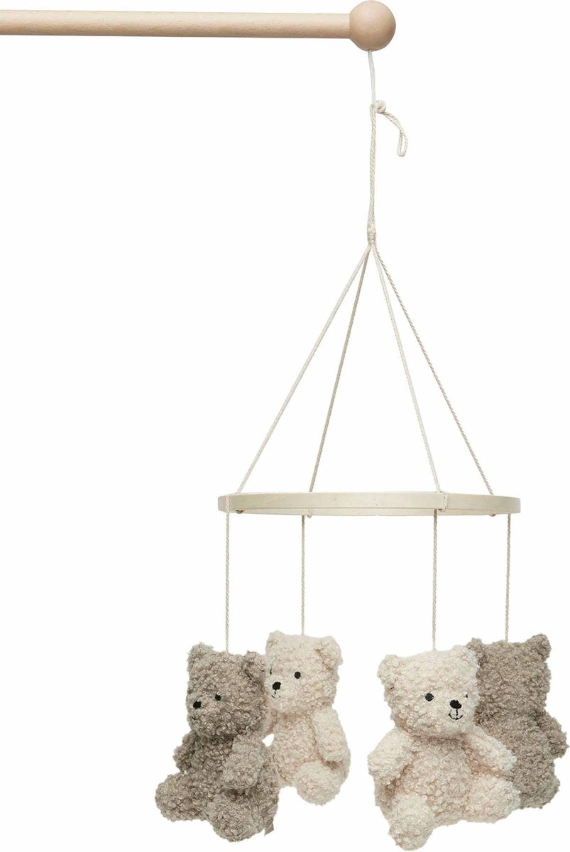 Jollein - mobile bébé bébé - ours en peluche vert olive naturel