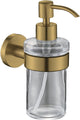 Distributeurs de savon Plieger Vigo – distributeur de savon mural – distributeur de savon suspendu – distributeur de savon en verre – garantie 10 ans – or brossé
