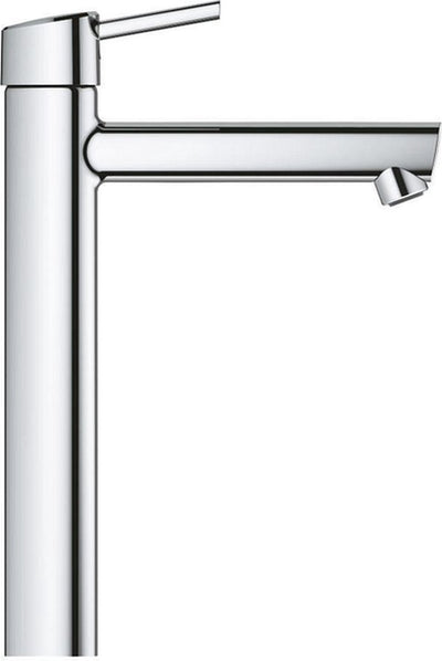 Robinet de lavabo à économie d'eau Grohe Concetto taille XL m. corps lisse chromé