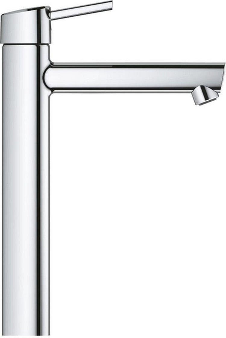 Robinet de lavabo à économie d'eau Grohe Concetto taille XL m. corps lisse chromé