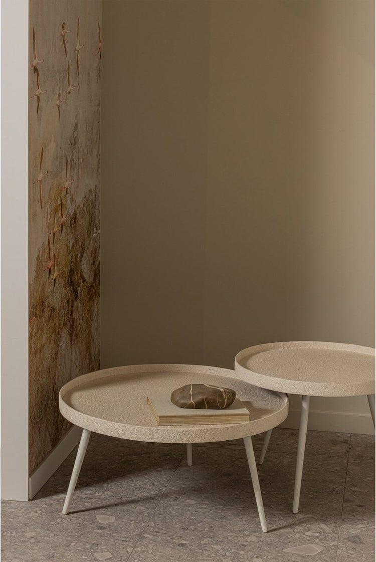 Table d'appoint Woood Bounds - bois métal - naturel - 38x74x74