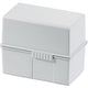 Poubelle de rangement Han gris clair a6 300 cartes polystyrène, acier 16,5 x 9,6 x 12,8 cm