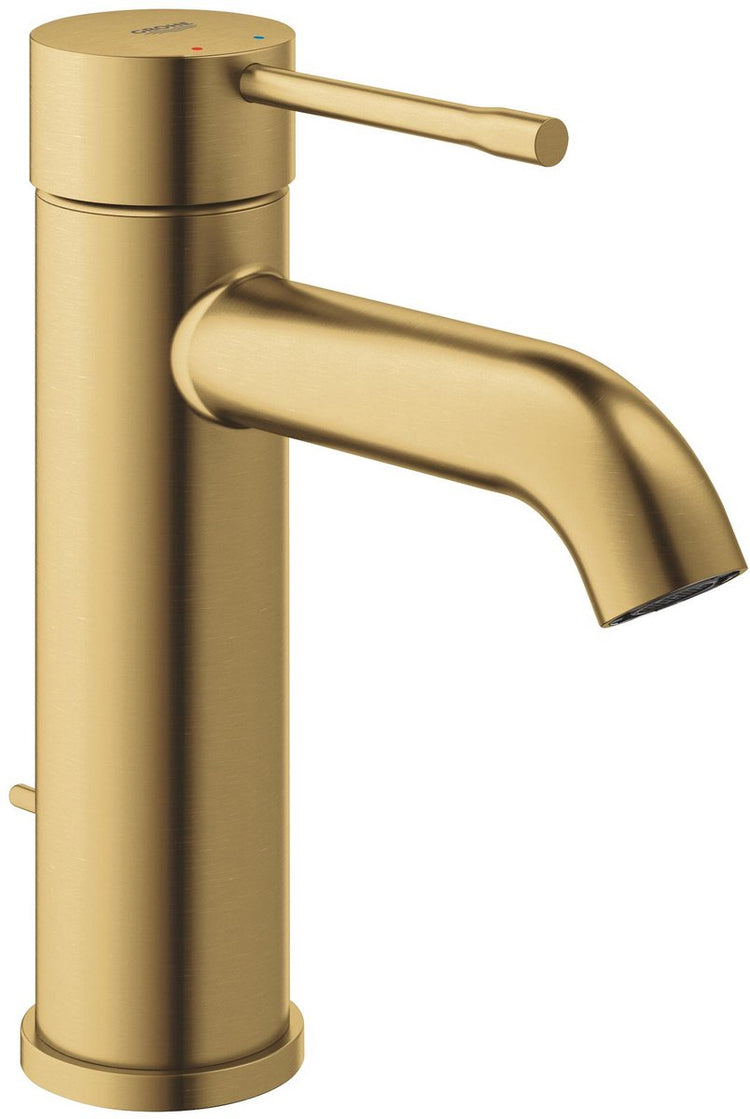 Grohe essence nouveau robinet de lavabo - bec bas - avec garniture de vidage - cool Sunrise brossé (or mat) - 23589gn1