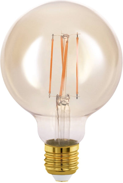 Lampe à filament carbone LED vintage Eglo - ø 9,5 cm - E27 - ambre