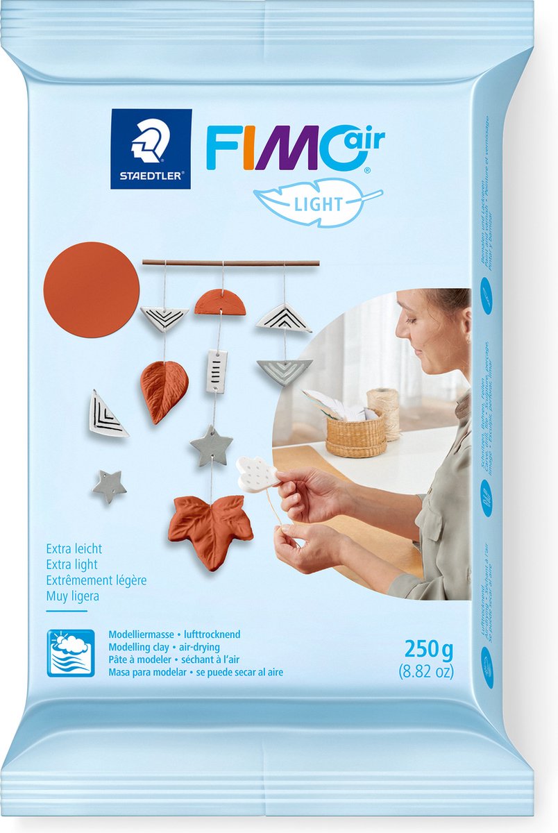 Fimo air light - pâte à modeler séchant à l'air - 250g - terre cuite