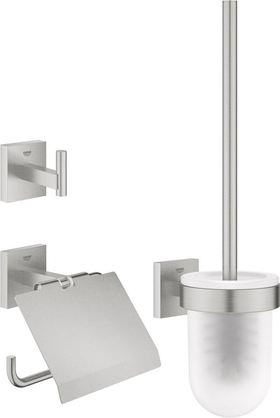 Grohe start cube ensemble d'accessoires 3-en-1 - super acier (aspect acier inoxydable) 41123dc0