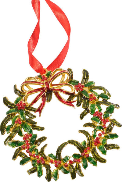 Villeroy boch hiver collage accessoires pendentif en métal couronne de Noël d: 9 cm
