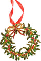 Villeroy boch hiver collage accessoires pendentif en métal couronne de Noël d: 9 cm