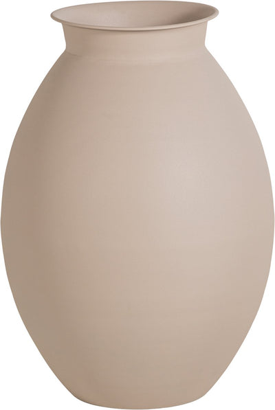 Vase caro Woood xxl - métal - sable - 70x50x50