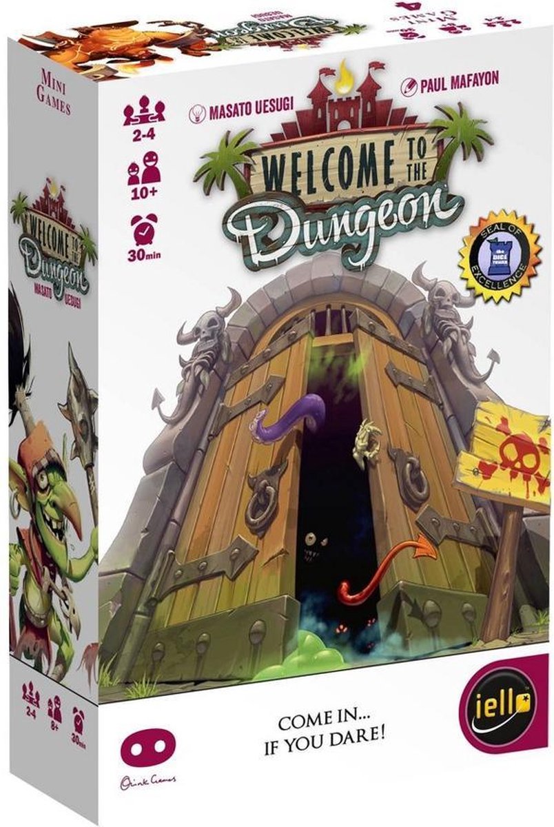 Jeu de société Asmodee Bienvenue dans le donjon - jeu de cartes aventureux pour 2 à 4 joueurs.