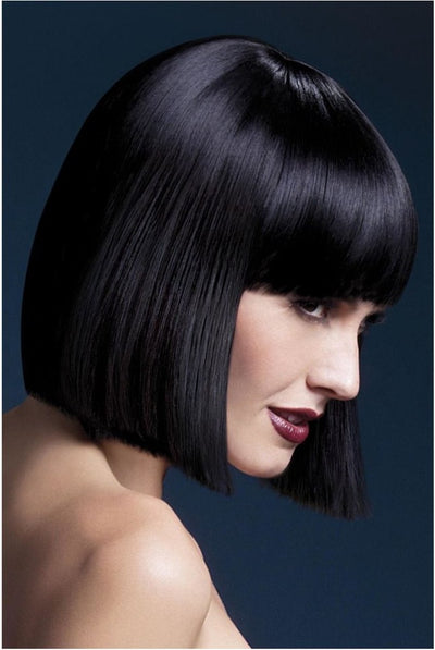 Smiffys perruque courte noire de luxe lola pour femme