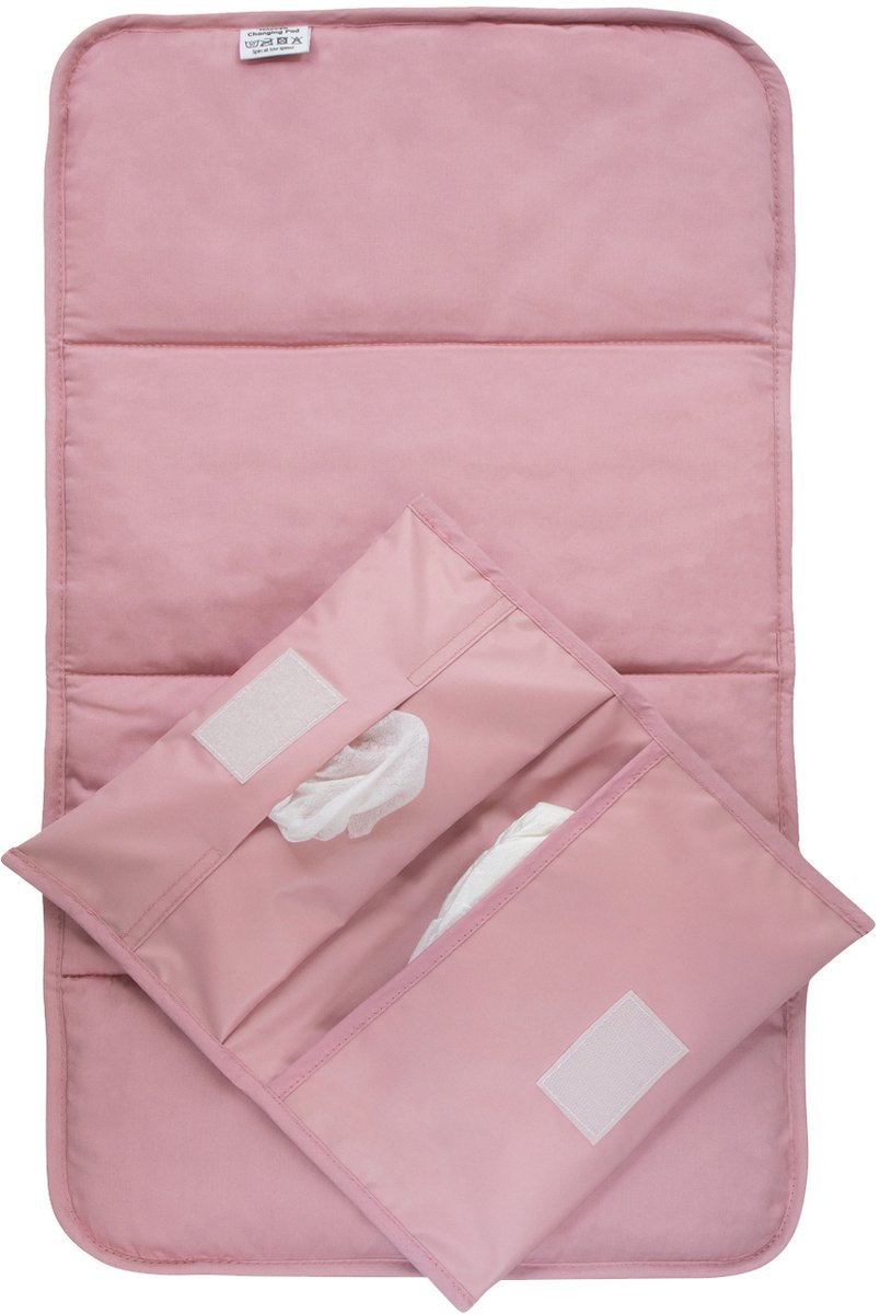 Kipkep ensemble à langer combiné - mauve - matelas à langer incl. étui à couches - lavable - côté hydrofuge
