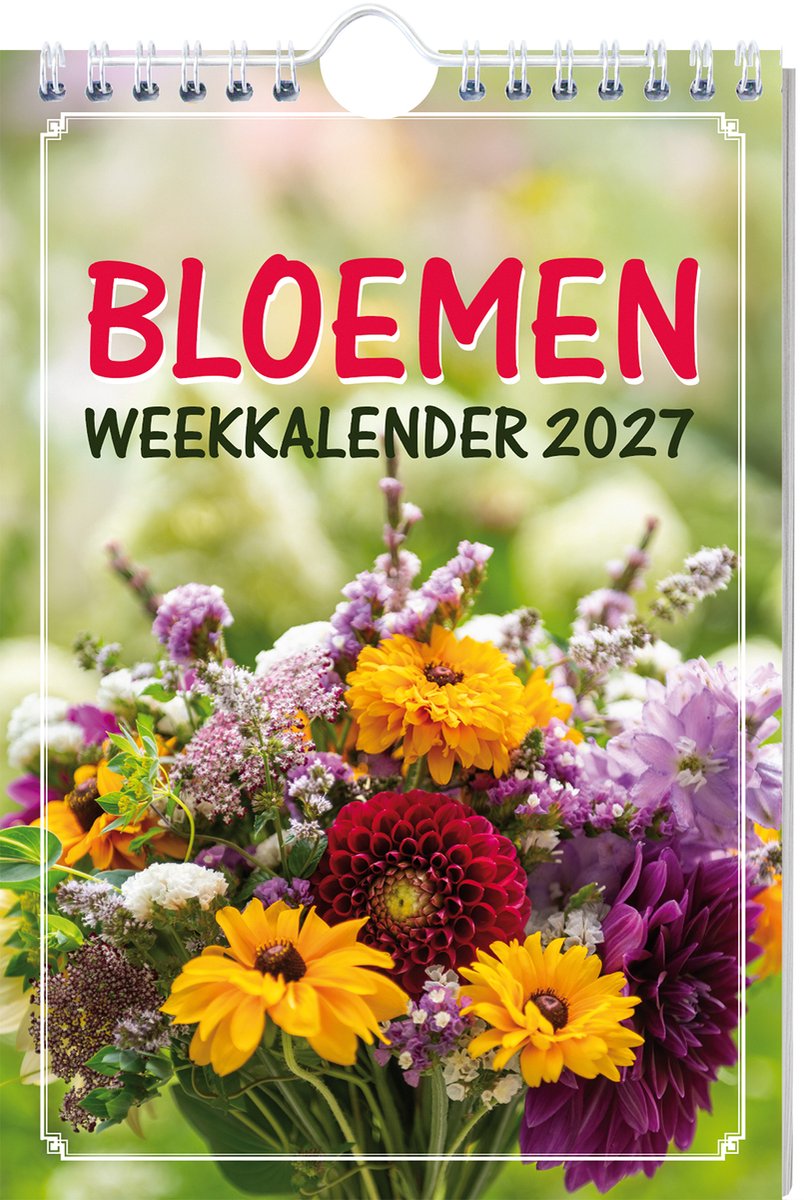 Calendrier hebdomadaire fleuri - 2027